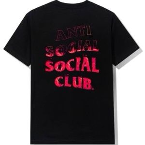 A Fire Inside - Pink Flame ANTI SOCIAL SOCIAL CLUB 100% AUTHENTIC NEW TEES, L XL